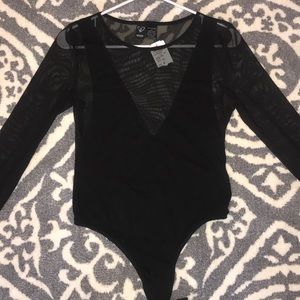 Windsor Black mesh body suit